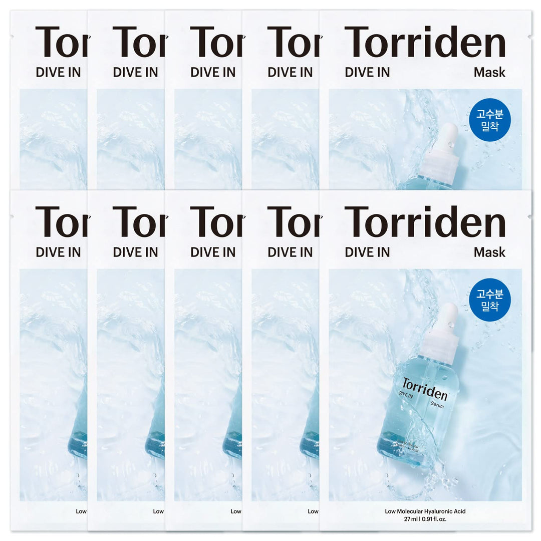 TORRIDEN Dive In Low Molecule Hyaluronic Acid Mask Pack 27ml x 10pcs